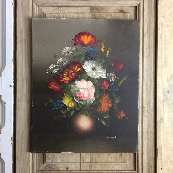 Vintage Oil Painting on Canvas 410x510mm