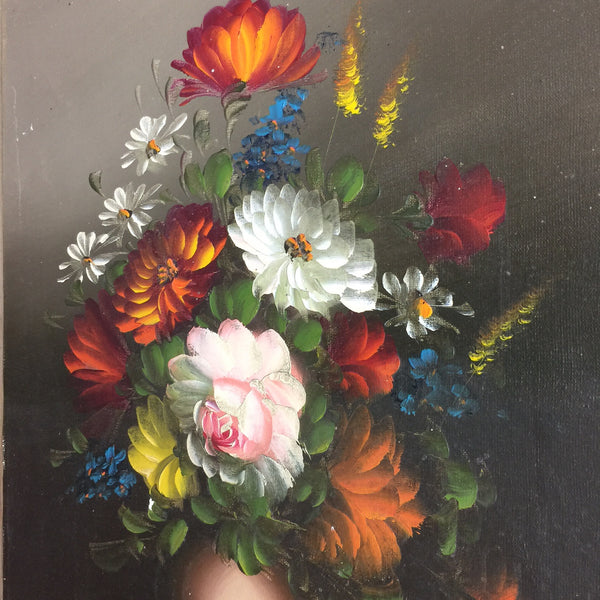 Vintage Oil Painting on Canvas 410x510mm