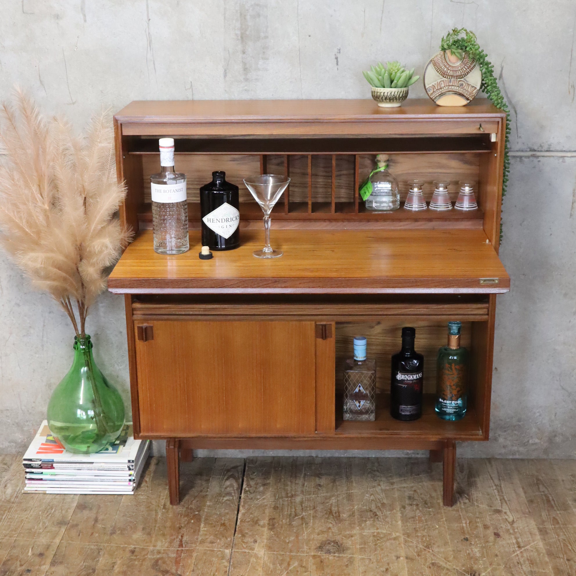 Mid Century Beaver & Tapley Drinks Cabinet / Office Desk – 1111b ...