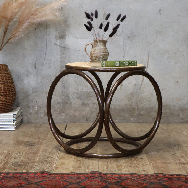 mid_century_cane_rattan_thonet_bentwood_stool_table