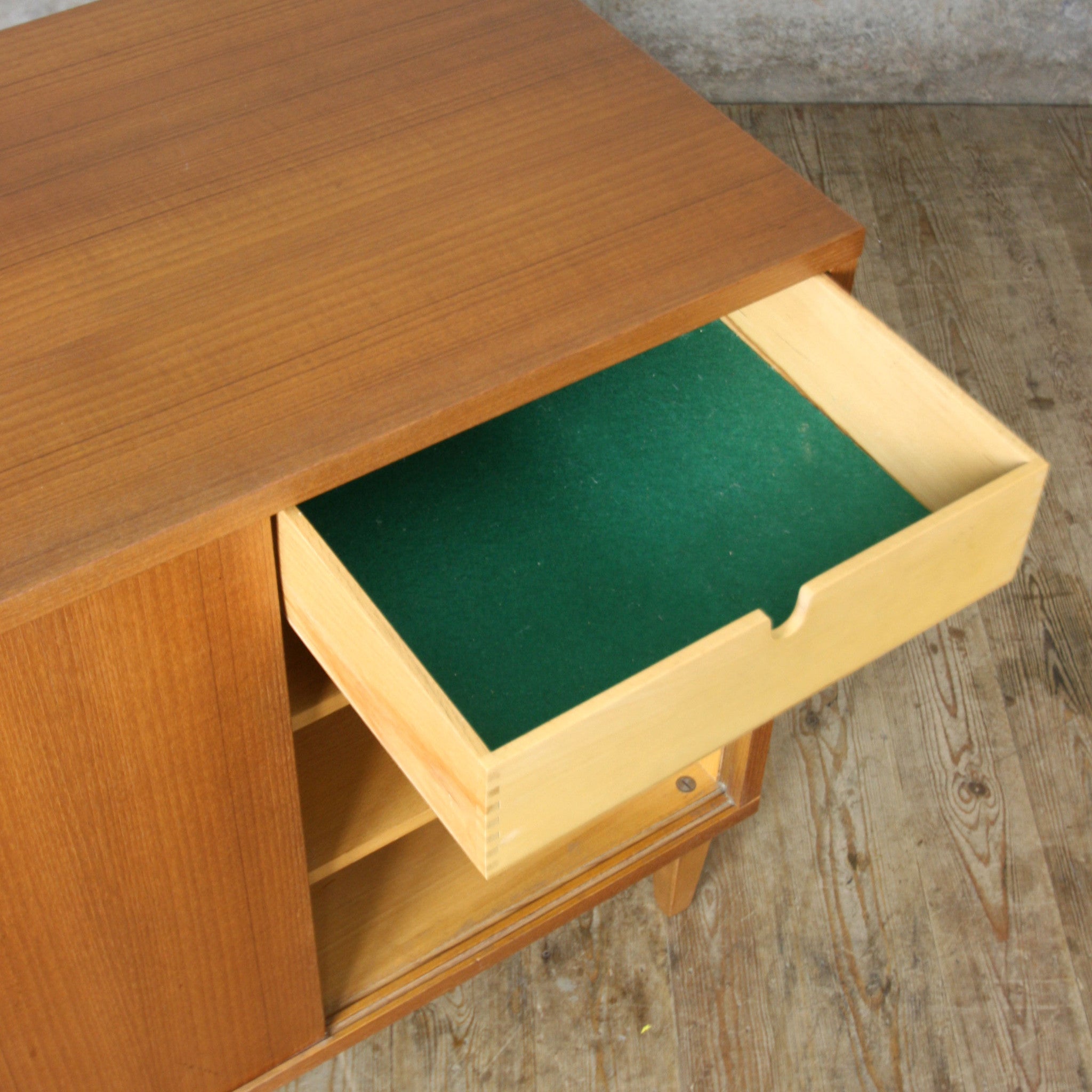 Vintage Danish Teak Unit Mustard Vintage