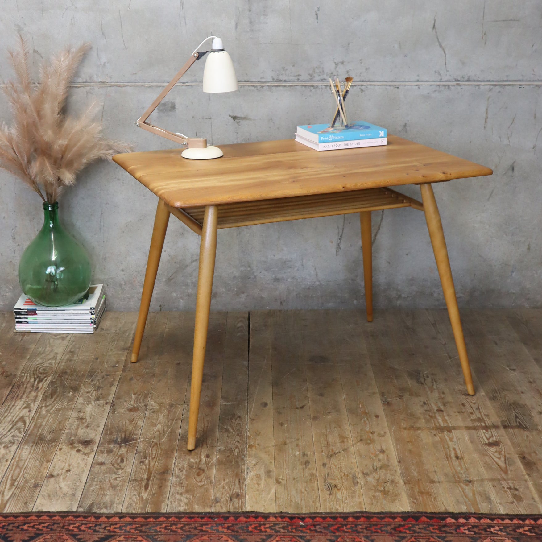 ERCOL  model 393 テーブル Mid Century Ercol Model 393 Table / Desk - 3007f – Mustard Vintage