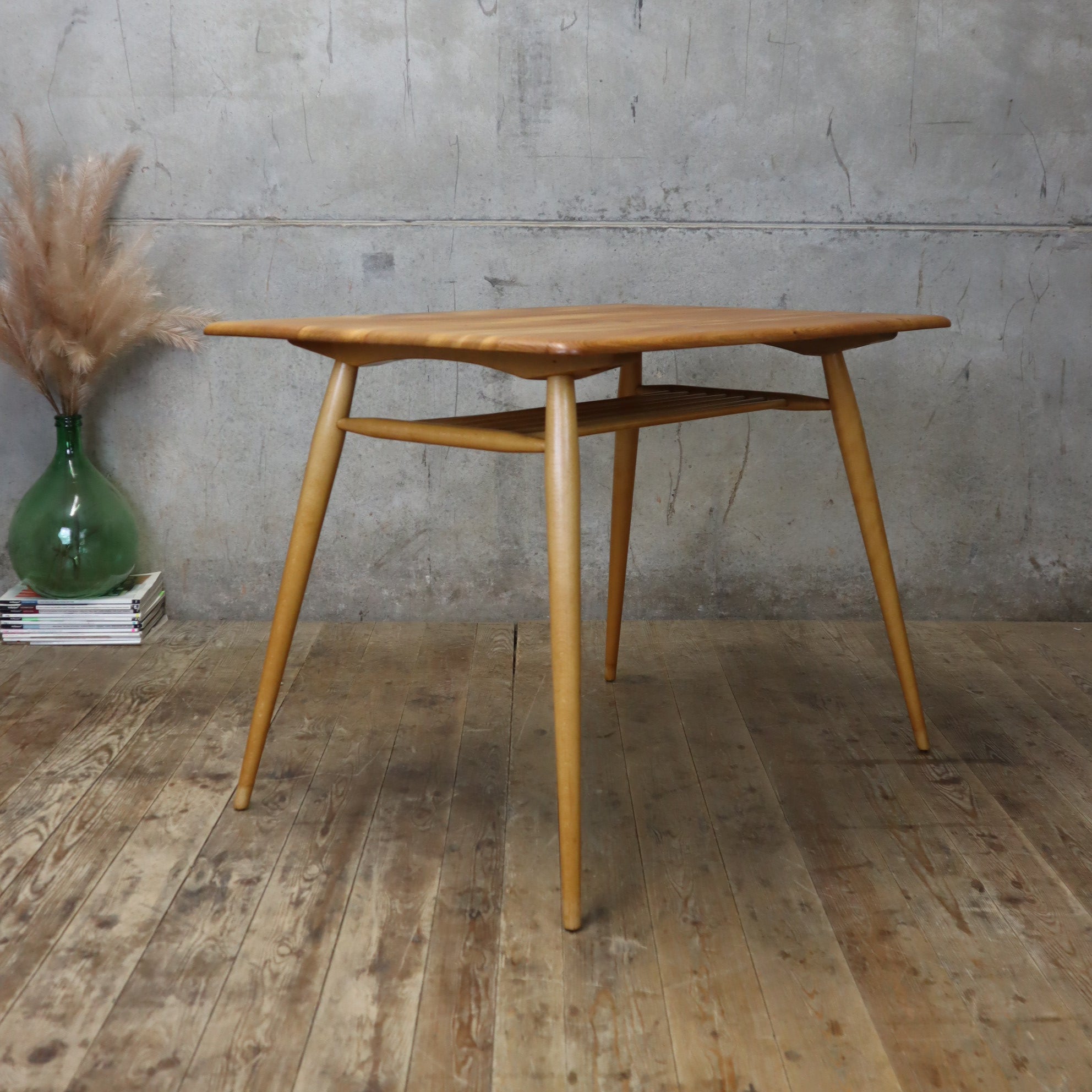 Mid Century Ercol Model 393 Table / Desk - 1006c – Mustard Vintage