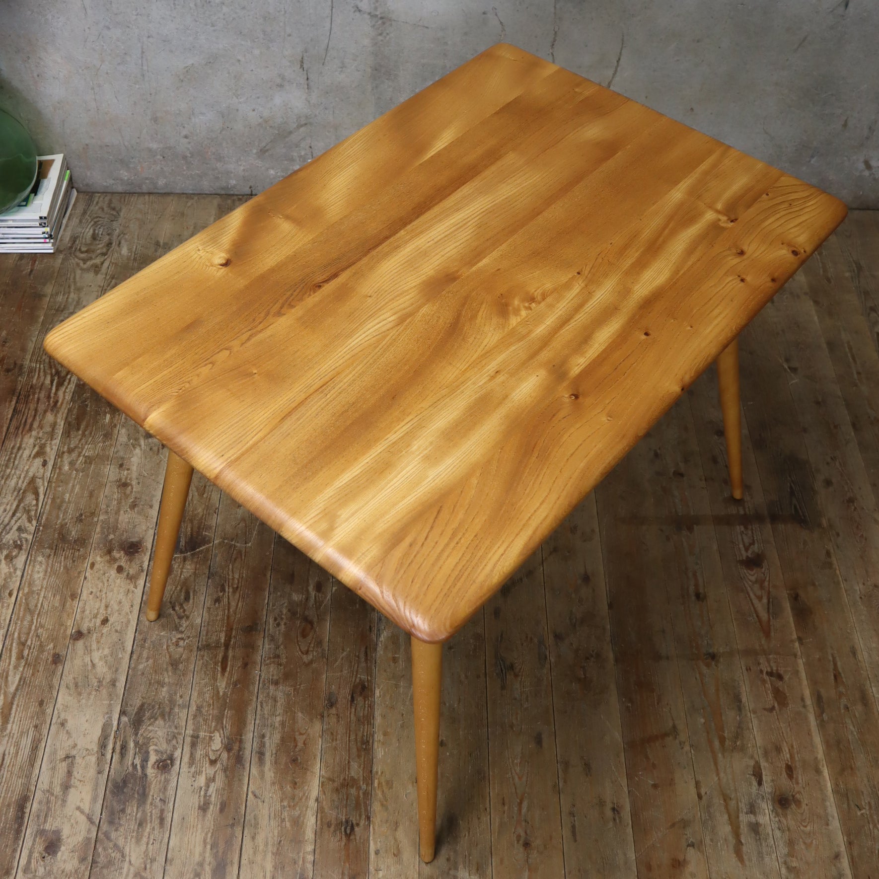 Mid Century Ercol Model 393 Table / Desk - 1006c – Mustard Vintage
