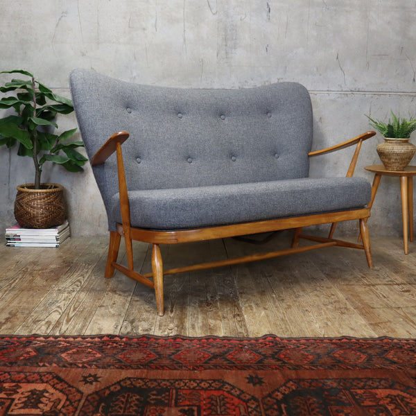 Rare Mid Century Ercol Wingback Sofa - 1003k