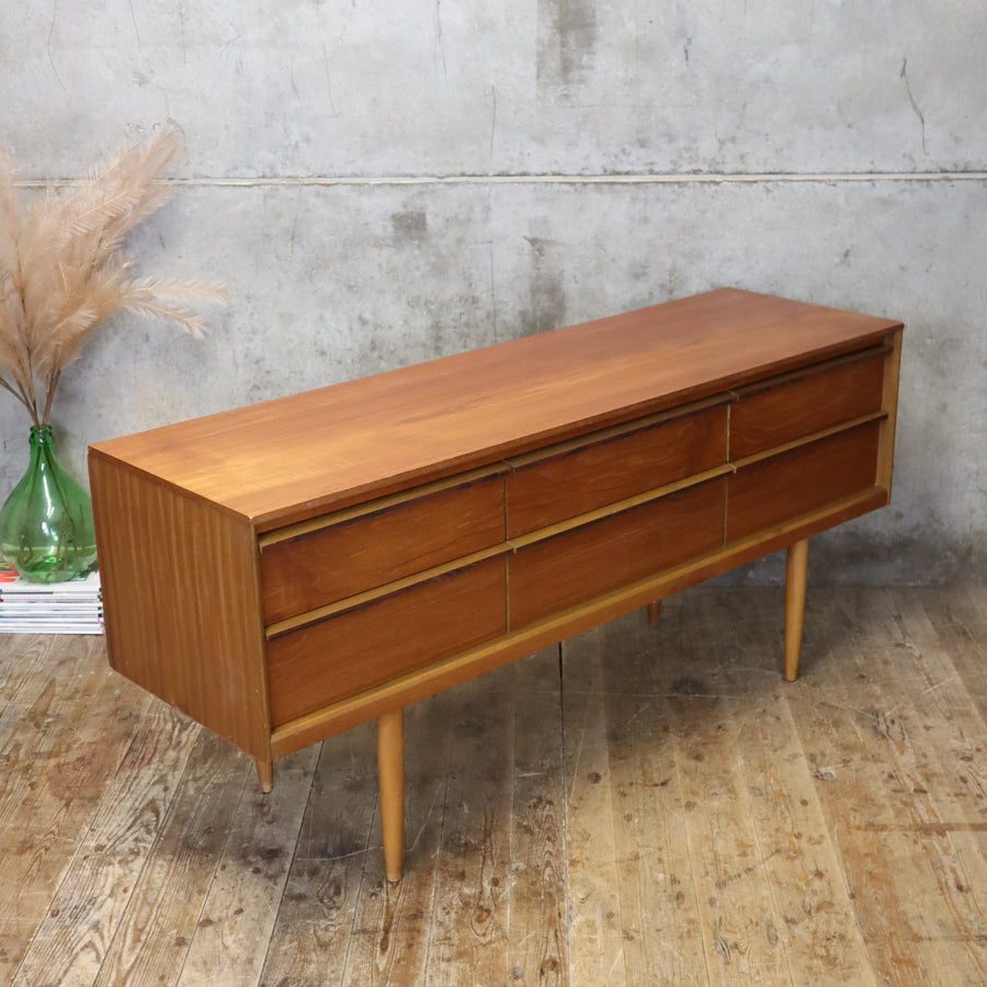 Mid Century Austinsuite Teak Sideboard / Chest of Drawers - 2810a