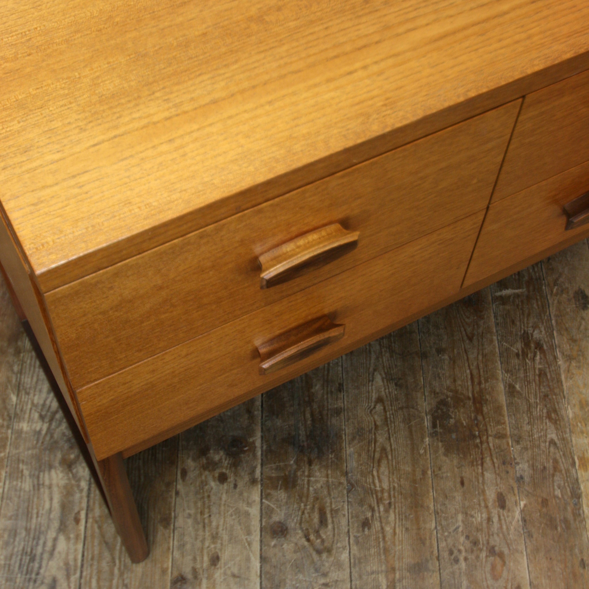 GPlan Quadrille Teak Sideboard 0114e Mustard Vintage