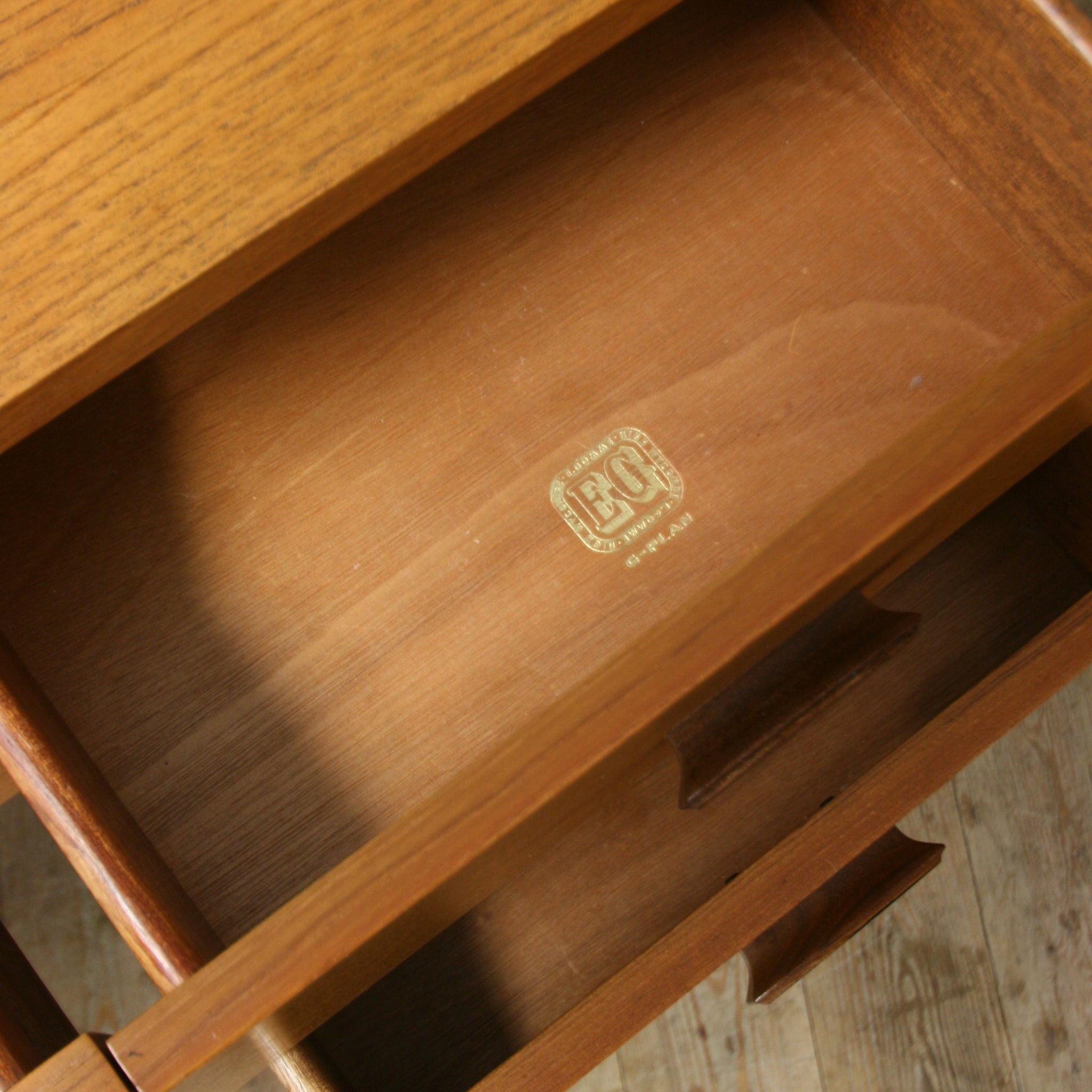 GPlan Quadrille Teak Sideboard 0114e Mustard Vintage