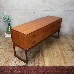 Mid Century G-Plan Quadrille Teak Chest of Drawers / Sideboard - 0402l