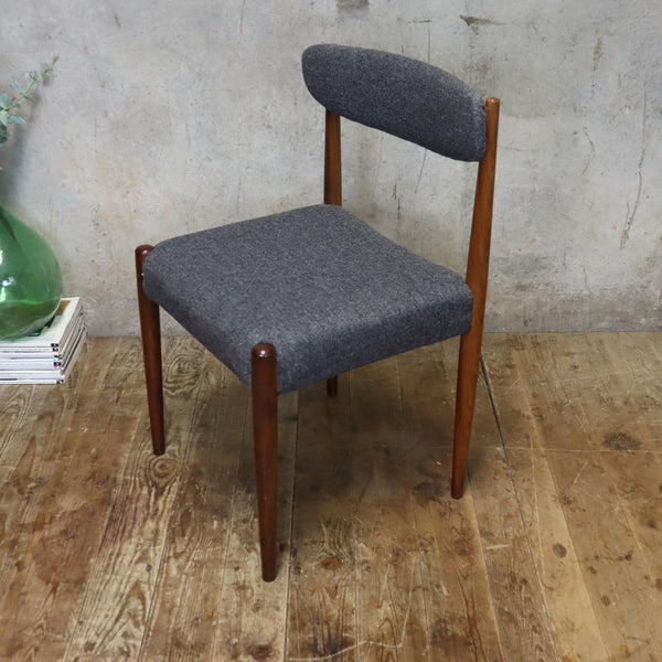 Pair of (X2) Mid Century Upholstered Dining Chairs - 2201c