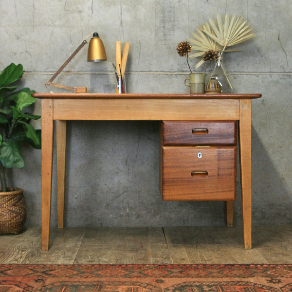Mid Century Kandya School Teachers Desk #2103c3
