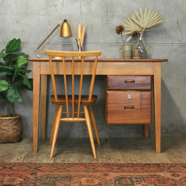 Mid Century Kandya School Teachers Desk #2103c3