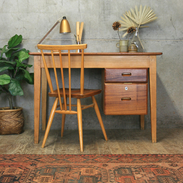 Mid Century Kandya School Teachers Desk #2103c3