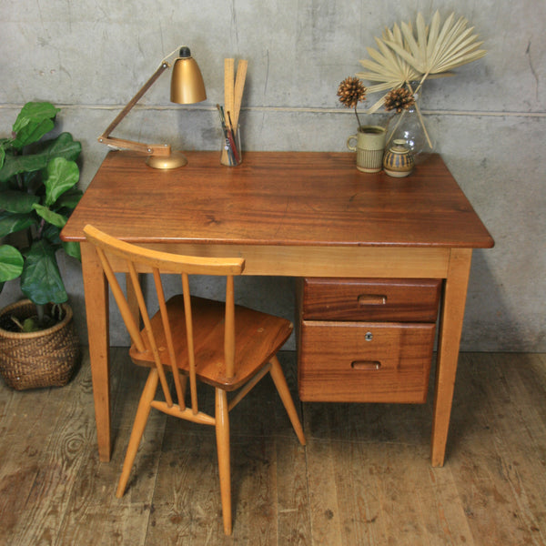 Mid Century Kandya School Teachers Desk #2103c3