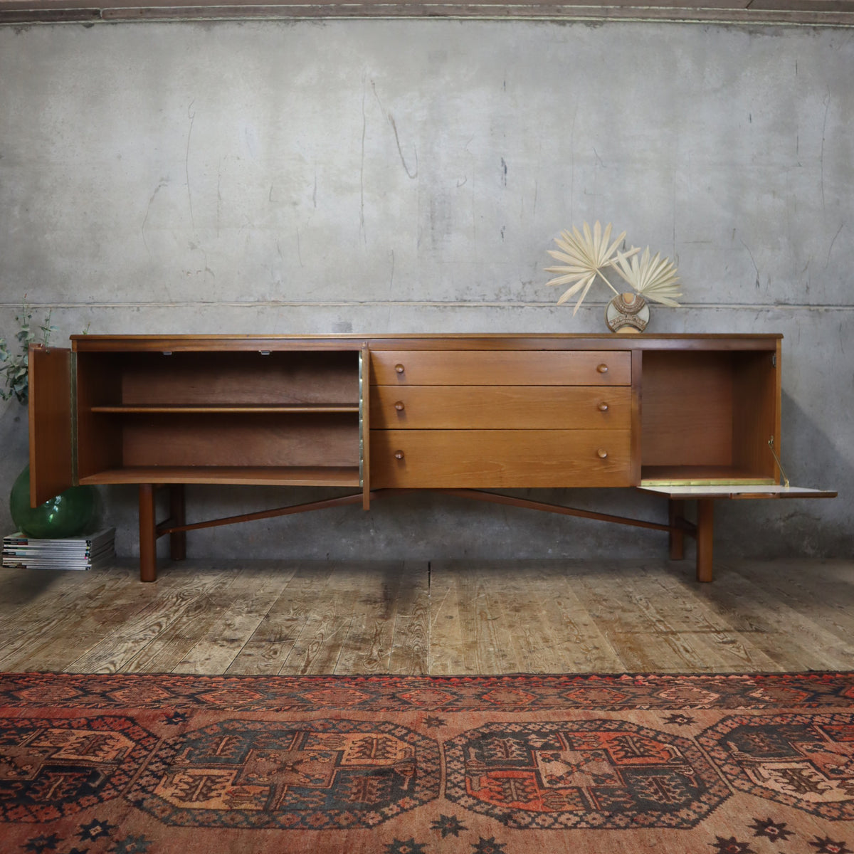 Rare Mid Century Large Nathan Sideboard - 0807g – Mustard Vintage