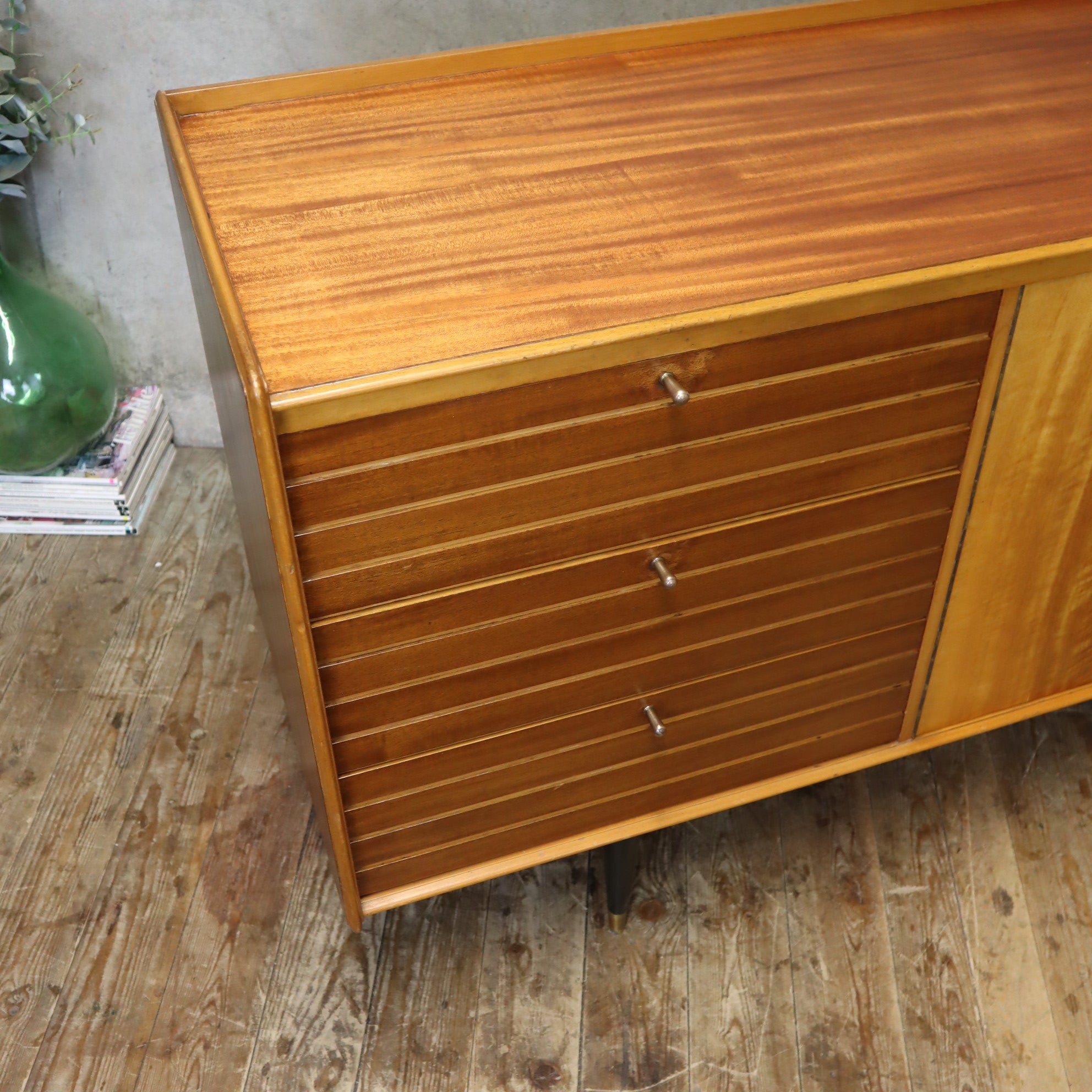 Mid Century Nathan Sideboard - 1405d – Mustard Vintage