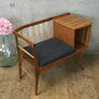 Vintage Mid Century Chippy Heath Telephone Seat