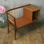 Vintage Mid Century Chippy Heath Telephone Seat