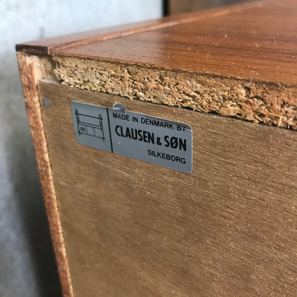 Large Clausen & Son Danish Teak Sideboard / Media Cabinet