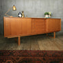 Large Clausen & Son Danish Teak Sideboard / Media Cabinet