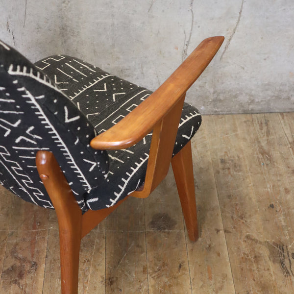 mid_century_teak_danish_thonet_mudcloth_tribal_boho_armchair_desk_chair