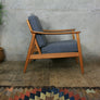 Vintage Swedish Teak Armchair by Folke Ohlsson for Dux