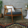 Vintage Swedish Teak Armchair by Folke Ohlsson for Dux