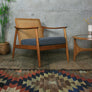 Vintage Swedish Teak Armchair by Folke Ohlsson for Dux