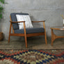 Vintage Swedish Teak Armchair by Folke Ohlsson for Dux