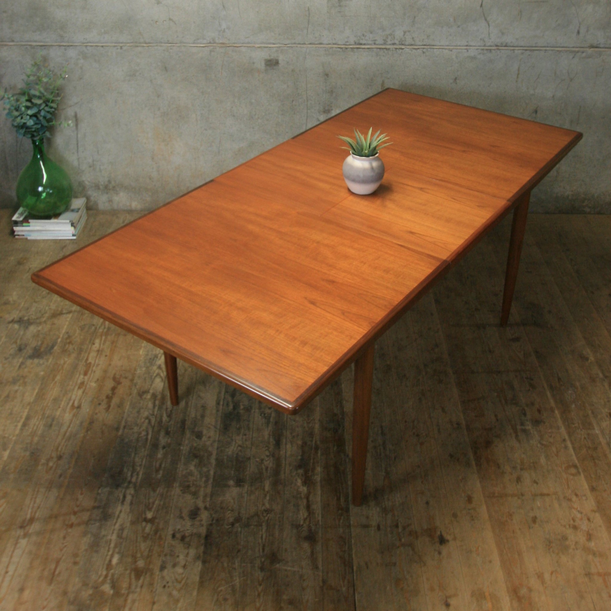 GPlan Teak Extending Dining Table 0512a Mustard Vintage