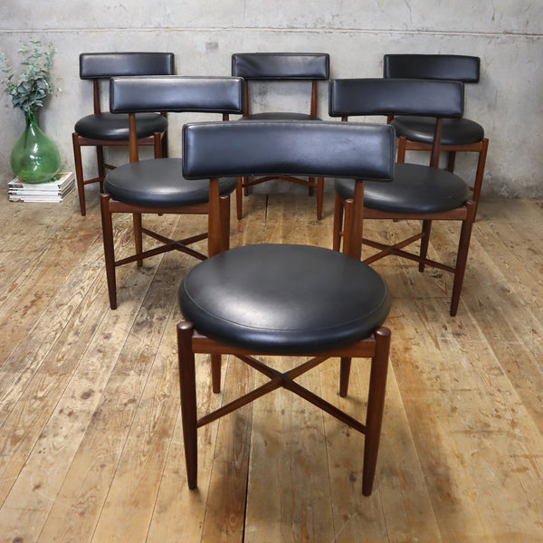 X6 Mid Century G-Plan Fresco Dining Chairs - 1110b
