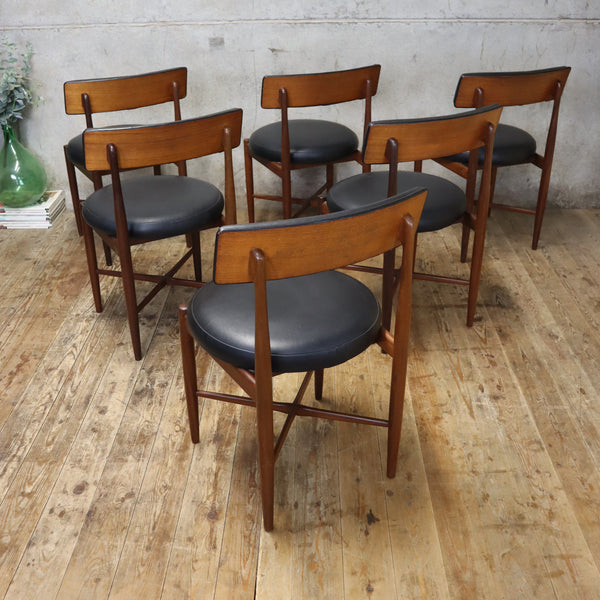 X6 Mid Century G-Plan Fresco Dining Chairs - 1110b