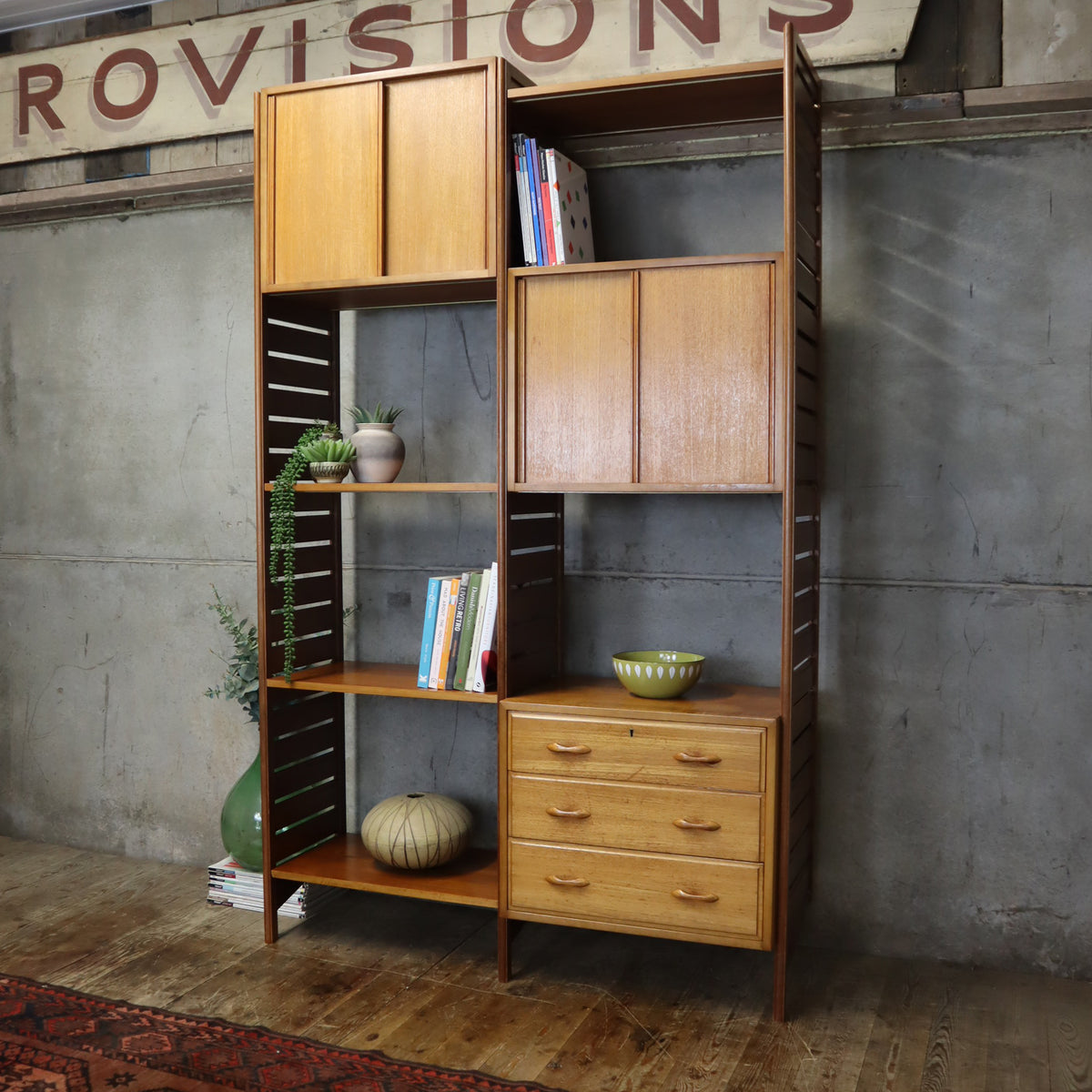 X2 Bays of Mid Century Ladderax Modular Shelving Units - 0209b ...