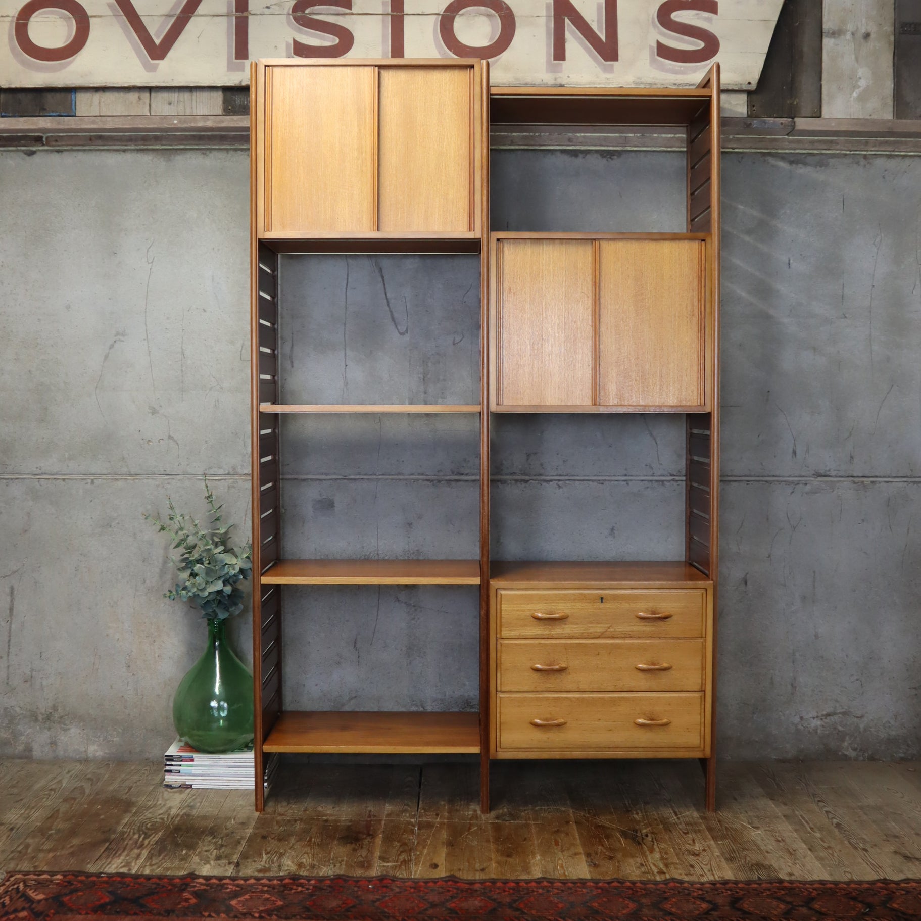X2 Bays of Mid Century Ladderax Modular Shelving Units - 0209b ...