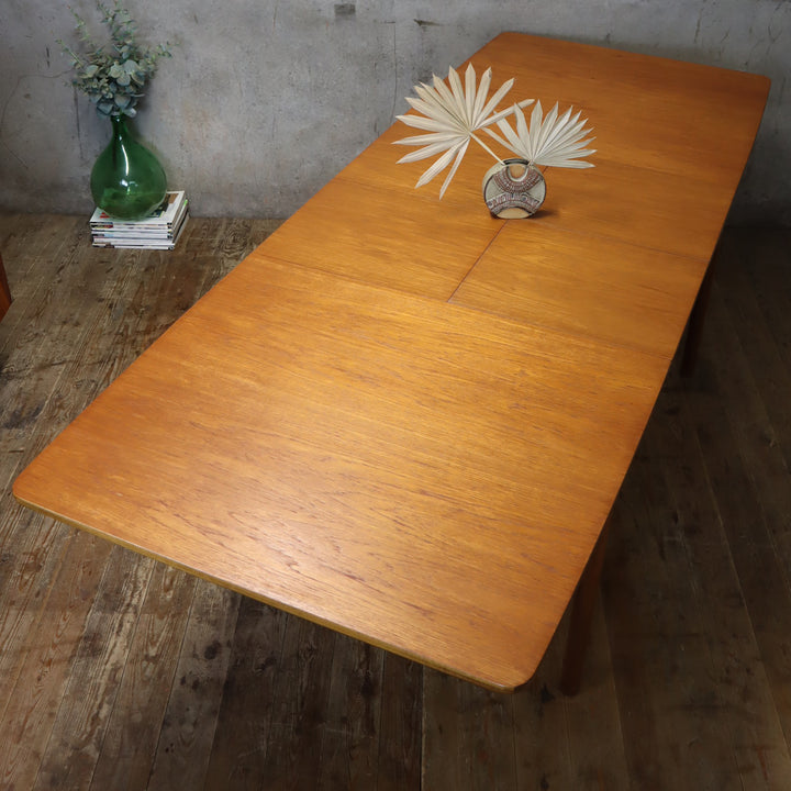 McIntosh Mid Century Teak Double Extending Dining Table - 1911b