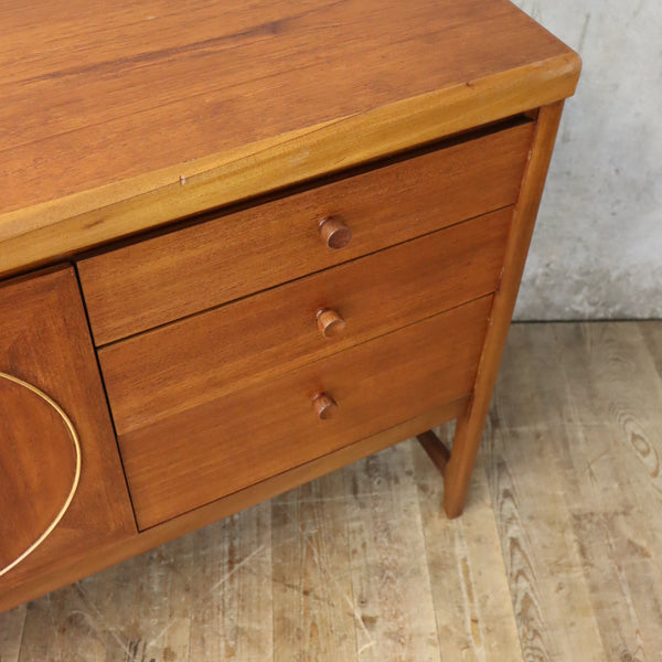 Rare Mid Century Teak Nathan 'Circles' Sideboard - 0809d