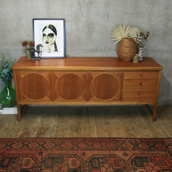 Mid Century Teak Nathan 'Circles' Sideboard -2106d