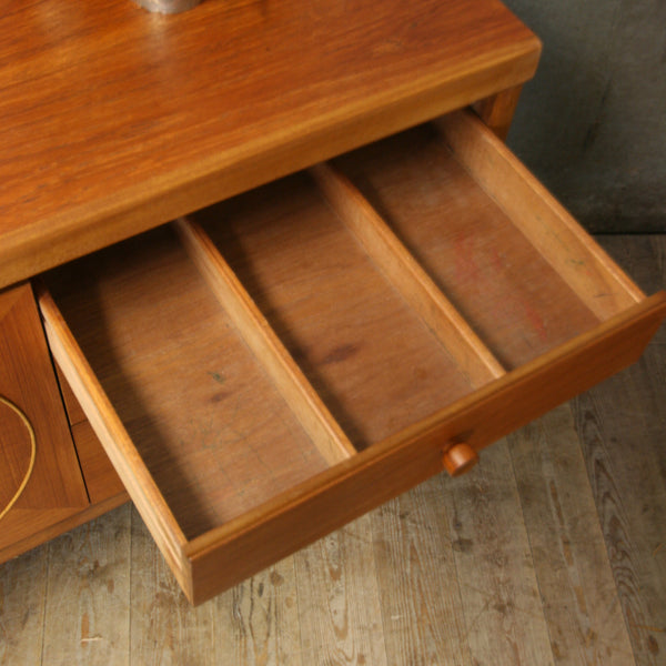 Mid Century Teak Nathan 'Circles' Sideboard #3018
