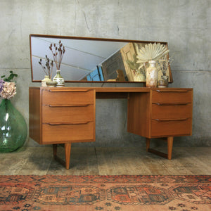 Mid Century Teak Dressing Table #0803a – Mustard Vintage