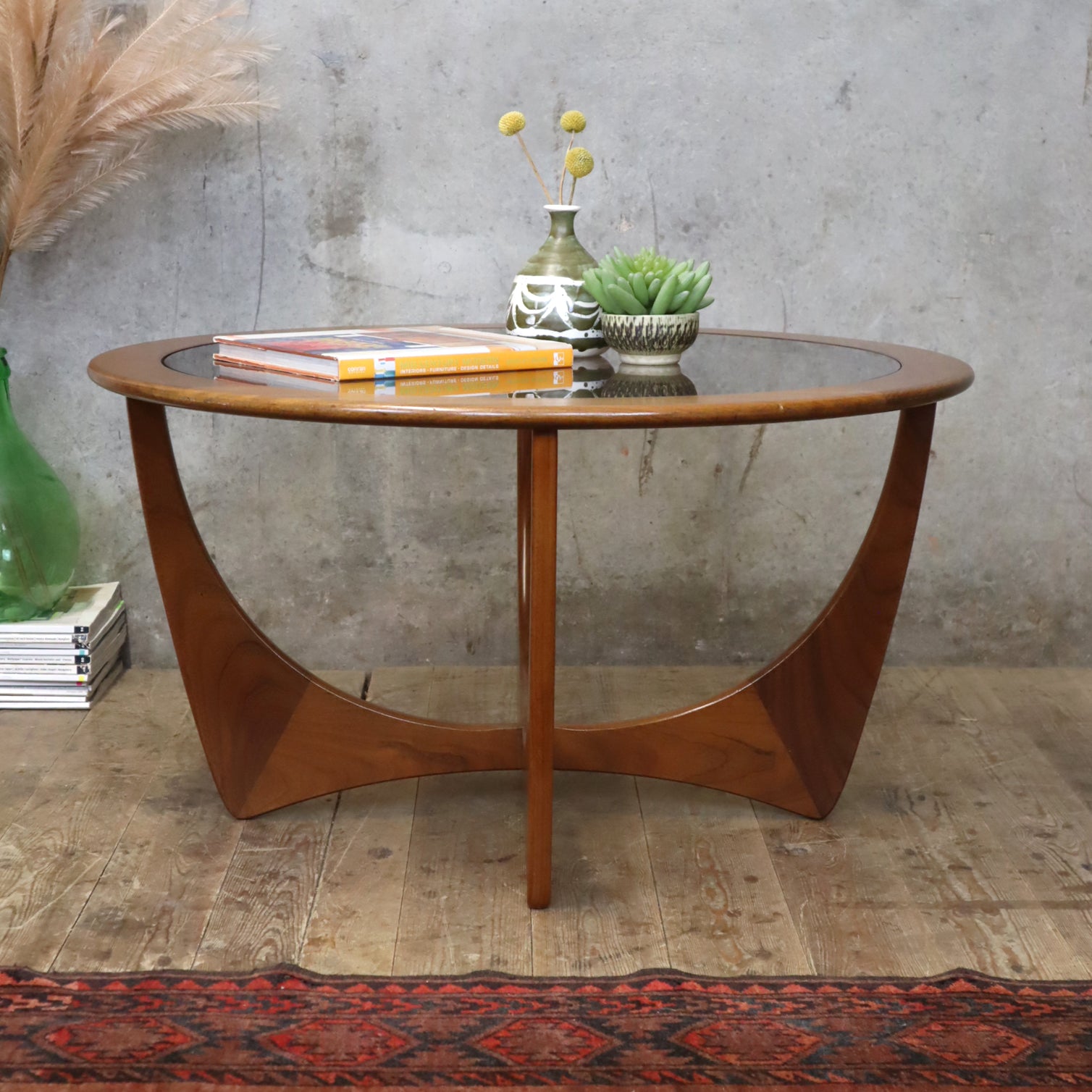 Mid Century GPlan Astro Teak Coffee Table 1101b Mustard Vintage