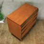 Mid Century Teak Tallboy Chest of Drawers – 0509k