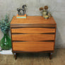 Mid Century Teak Tallboy Chest of Drawers – 0509k