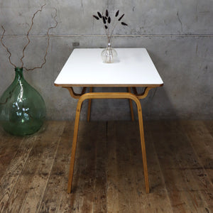 Mid Century Esavian Bent Plywood School Table / Desk - 1404c