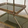 Mid Century Brass Drinks Trolley / Bar Cart #0618