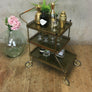 Mid Century Brass Drinks Trolley / Bar Cart #0618