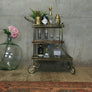 Mid Century Brass Three Tier Drinks Trolley / Bar Cart #0618