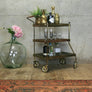 Mid Century Brass Drinks Trolley / Bar Cart #0618