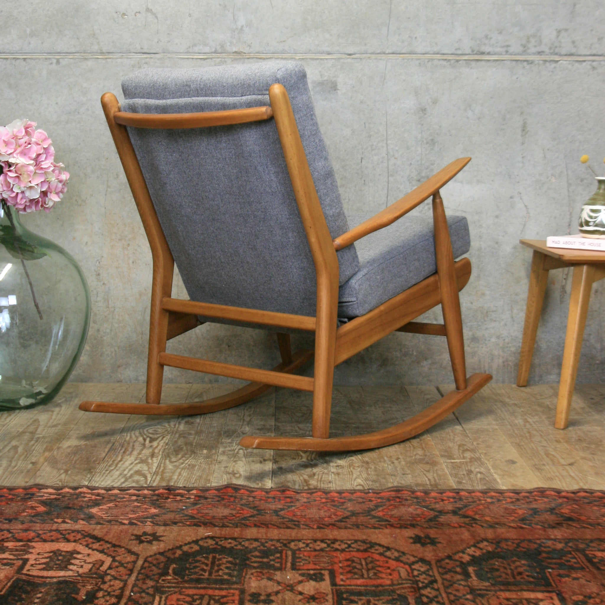 Mid Century Rocking Chair (Small) #0119q – Mustard Vintage