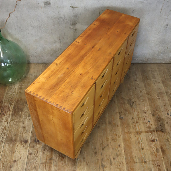 Mid Century Esavian James Leonard School Drawers -1602d