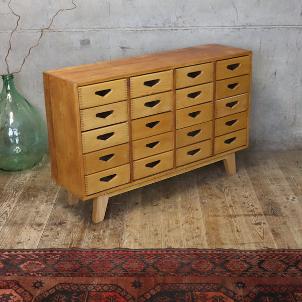 Mid Century Esavian James Leonard School Drawers -1602d